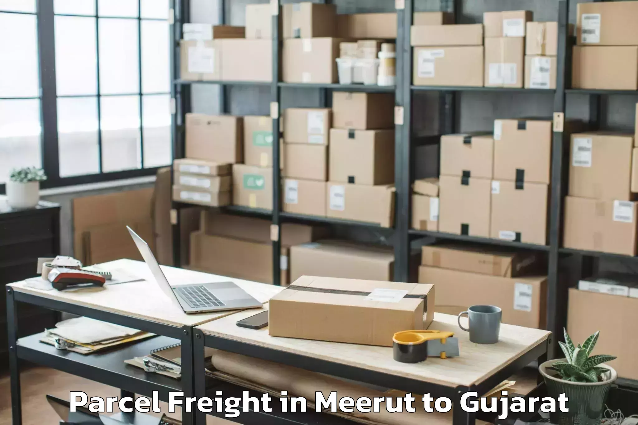 Meerut to Kandla Parcel Freight Booking